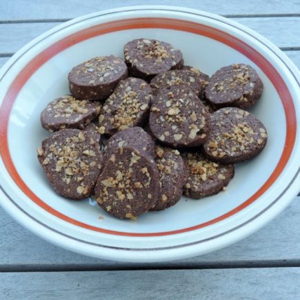 Chocolade koekjes met pinda