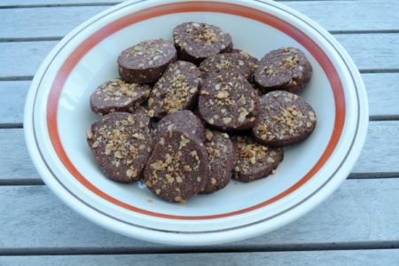 Chocolade koekjes met pinda