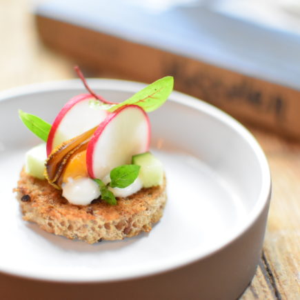 Toast met mosselen