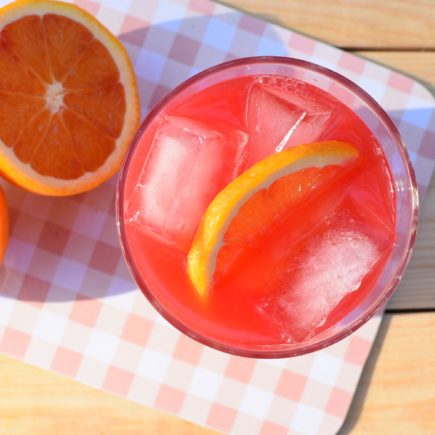 cocktail met bloedsinaasappel