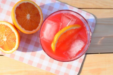 cocktail met bloedsinaasappel
