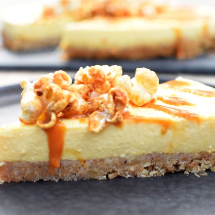 Panna cotta taart van mais - Sweet & salty popcorn