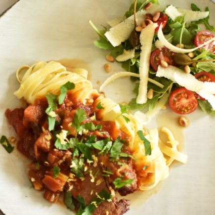 Brisket ossobuco style - Italiaanse salade