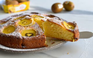 Torta al kiwi - Frisse cake met kiwi en ricotta
