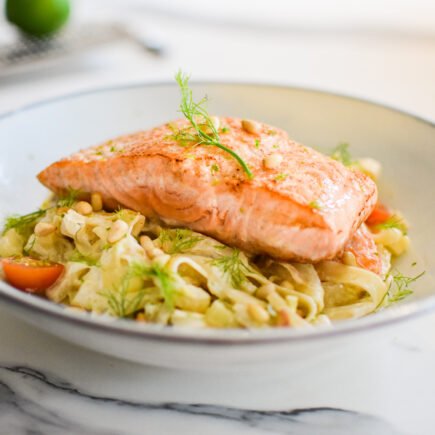 Tagliatelle met venkel, ricotta en zalm