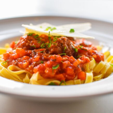 kalfsgehaktballetjes Ossobuco met tagliatelle