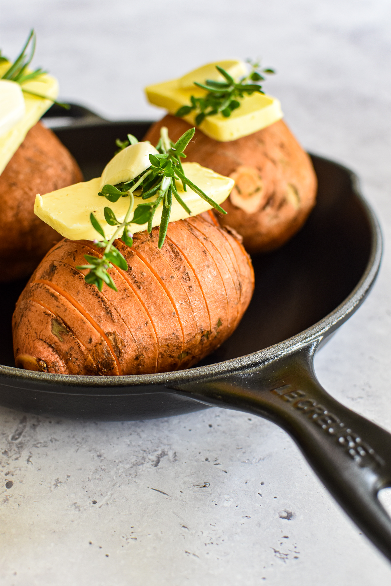 Zoete-aardappel-hasselback