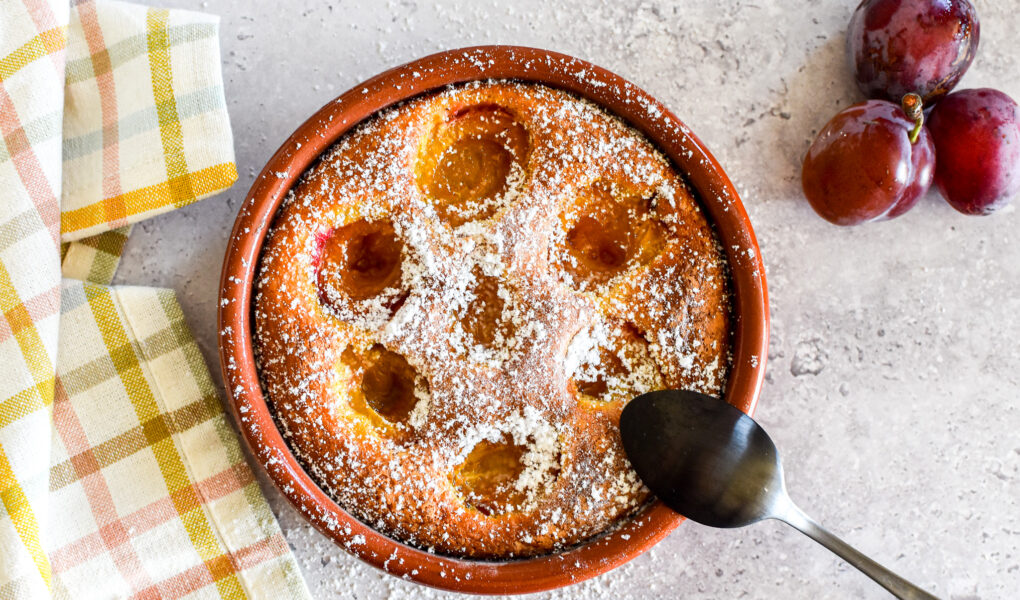 Clafoutis met pruimen