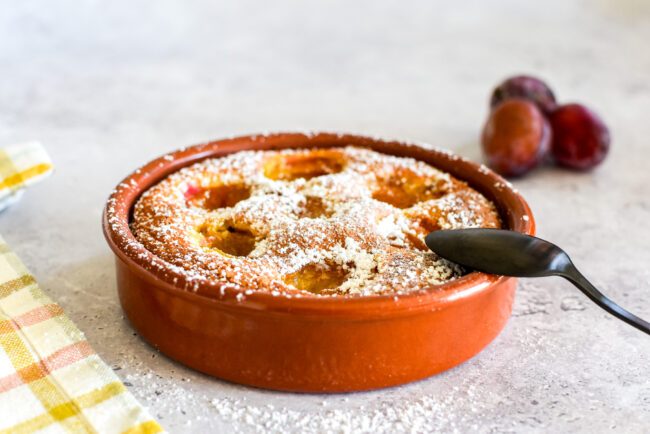 Clafoutis met pruimen