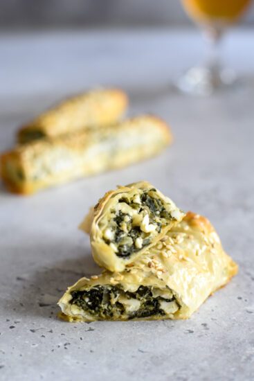 Börek met spinazie en feta