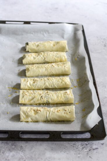 Börek met spinazie en feta