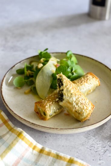 Börek met spinazie en feta