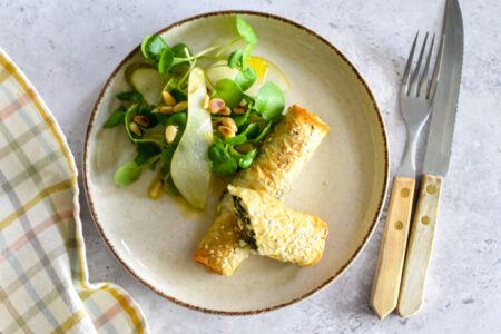 Börek met spinazie en feta