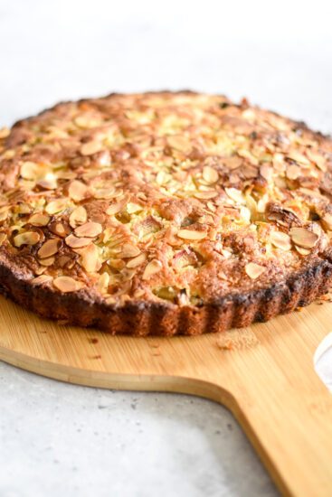 Rabarbercake met sinaasappel en amandel