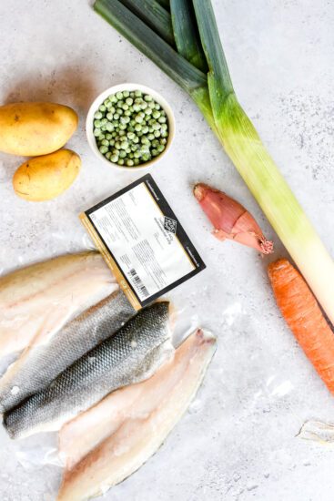 Zeebaars met stoemp en mosterdsaus