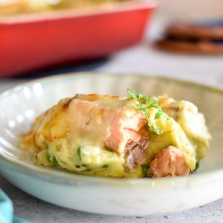 Ovenschotel - Stoemp met vis en bechamelsaus