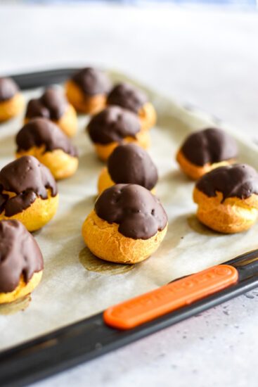 Recept - Orangette soesjes met sinaasappel en chococlade