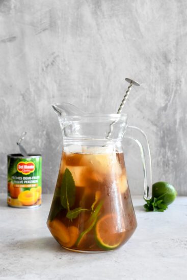 Zelf perzik ice tea maken: super snel en heerlijk verfrissend