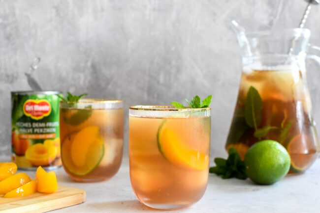 Zelf perzik ice tea maken: super snel en heerlijk verfrissend