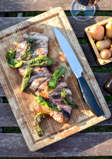 Iberico Secreto, Padron pepers en patatjes uit de Bricknic